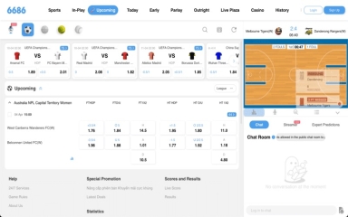 Trải nghiệm cá cược bóng đá trực tuyến không giới hạn cùng 6686.casino